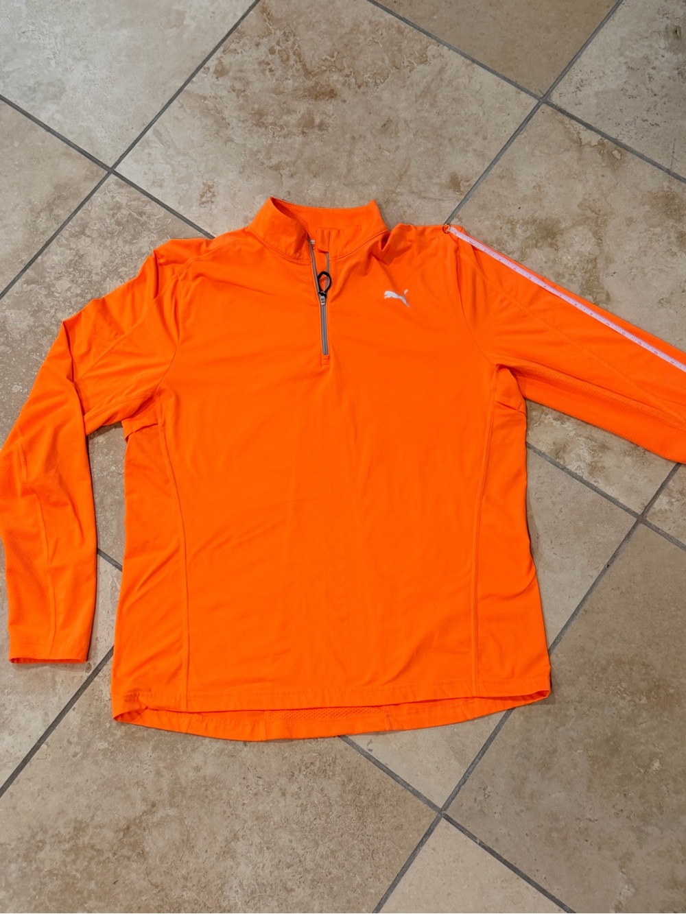 Orange Rickie Fowler Puma Quarter Zip